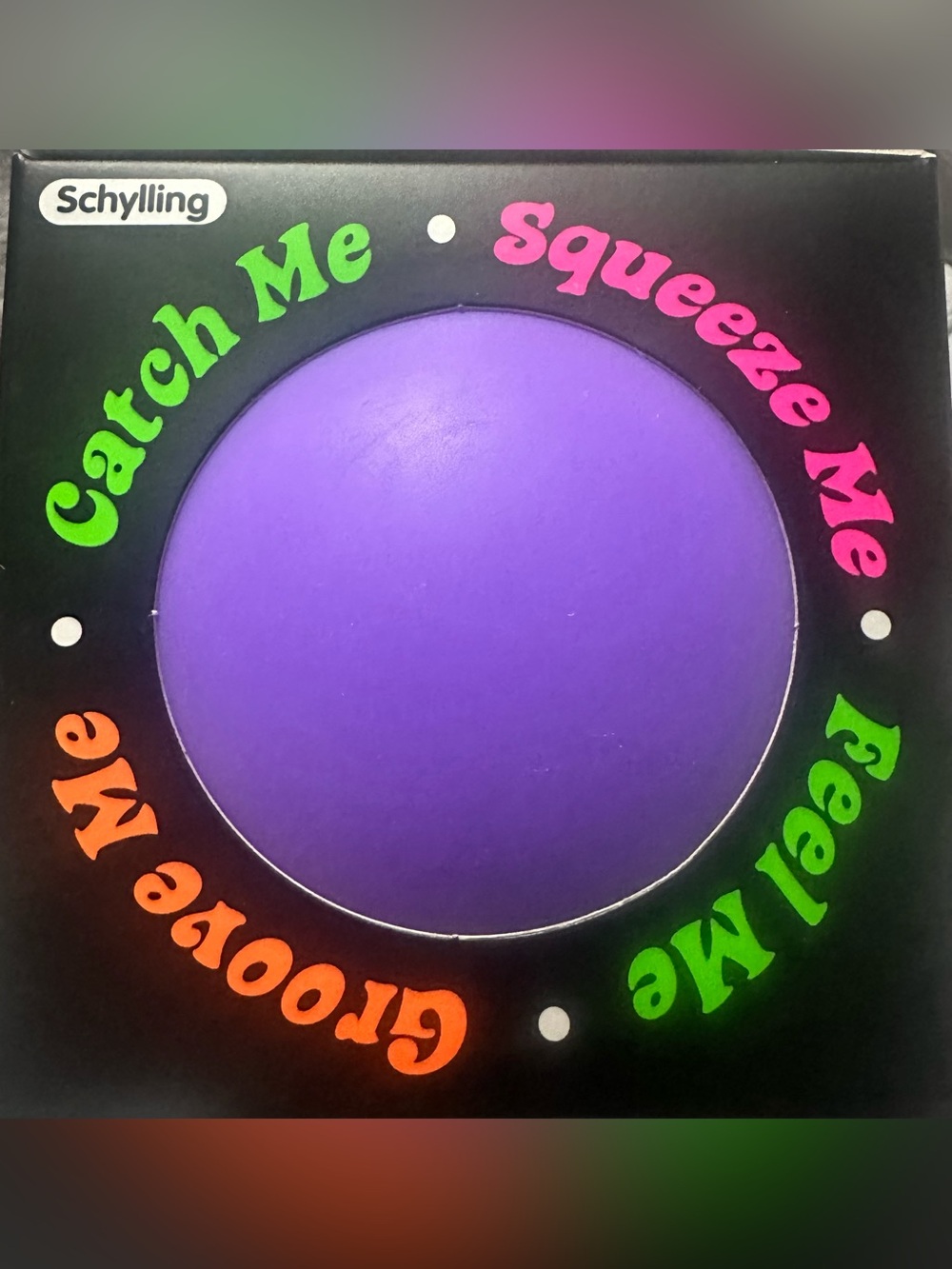 Super NeeDoh Purple Sensory Stress Ball - Squeezable Kids Toy - Picture 2 of 3